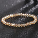 Burdah Delicate Golden Iridescent Beaded Bracelet 1