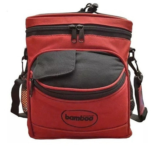 Bamboo Cooler Bag 5 Lt with Side and Front Pockets 0