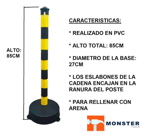 Monster Tools 85cm High Demarcation Post Column 1