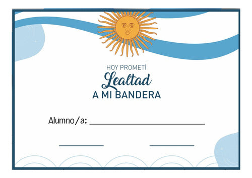 Diseños Diploma Lealtad A La Bandera Imprimibles Jura #1 0