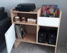 Vinyl Record Player and Albums Table Furniture with Shelf In Stock 32