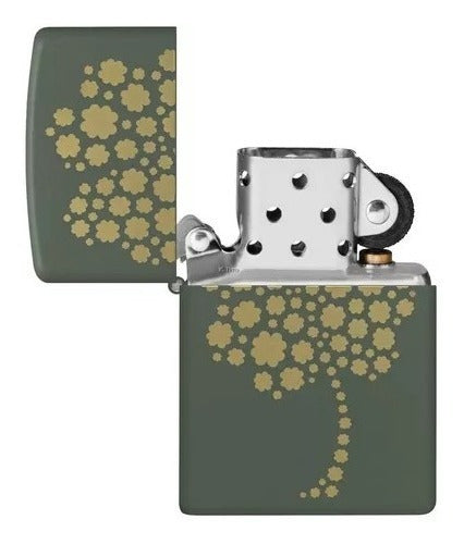 Zippo Original Model 48501 Trebol Design 1