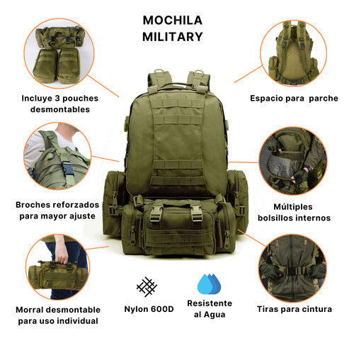 Eagle Claw Military Tactical Backpack 40 Liters 3