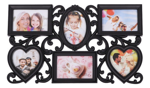 Don Alberto Multiple Photo Frame for Wall - 6 Photos 0