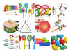 Kit Musical Infantil X 7 Pandereta Flauta Cascabel Maraca 1