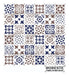 Stencil Pattern Mix Tiles Wall Floor AZJ630 Noreste Ideas 2