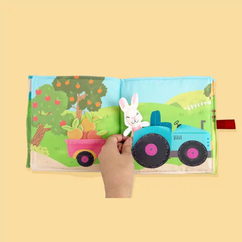 Libro Sensorial La Granja Didáctico Infantil De Tela 3