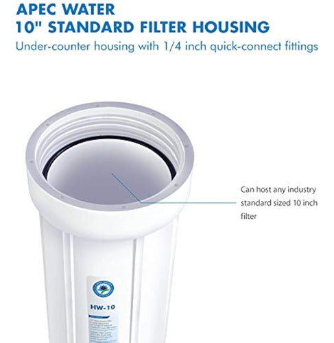 Apec Water Systems Hw10 Water Filtration System with 10 Standard Filter Housings - White 2