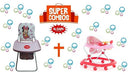 Combo Folding Baby High Chair + Walker with Sounds 1