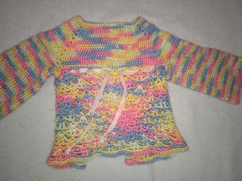 Generic Baby Knit Cardigan with Beads for 3-Month-Old 2