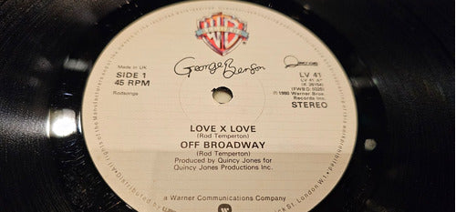 George Benson Love X Love On Broadway Vinilo Maxi Uk 80 Hit 1