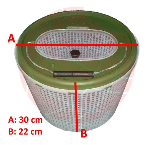 Surfish 10 Liters Portable Bait Bucket with Strainer 34x24cm 3