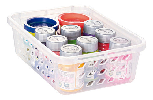 Plasútil Medium Transparent Organizer Basket 0