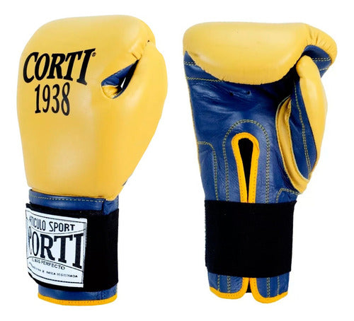 Corti Boxing Gloves 16 Oz Leather Kickboxing Professionals 11