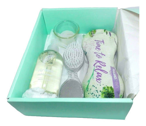 Zen Jasmine Spa Relaxation Gift Set - Perfect for Self-Care and Gifting Bliss - Set Regalo Box Spa Zen Jazmín Kit Relax Aroma N46 Feliz Dia