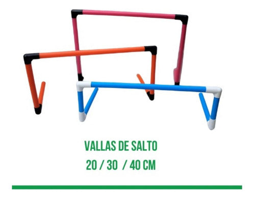 Dribbling Vallas Fija 20cm Desarmable Pvc Colegios Club Entrenamiento 1