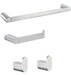 RANDOM 4-Piece Bathroom Hardware Set Brushed Cromo 0