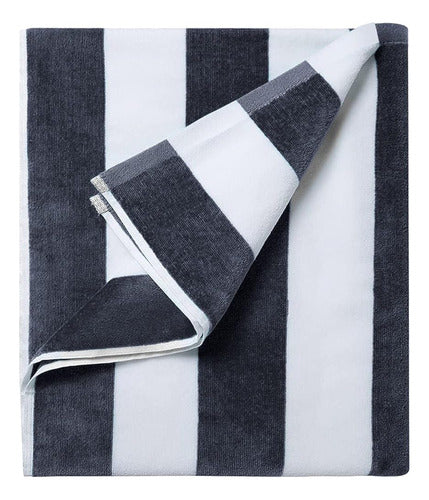 Another Choice Large Stripe Beach Towel 35 X70 0