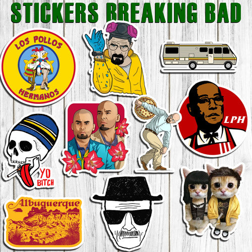 Stickers Breaking Bad Walter White 30 Unidades 1