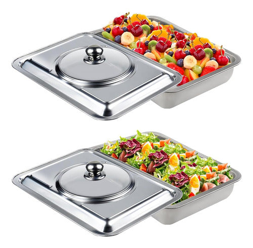 FEOOWV Full Size Steam Table Pans, Hotel Pans 0