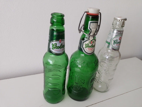 Lote De Tres Botellas Grolsch Premium Lager 330 Y 473 T/herm 6