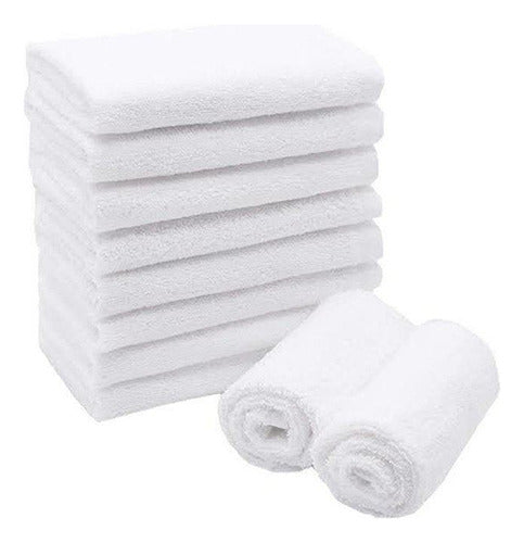 Purecomfort Toalla Peluquería 100% Algodón 44x70 Cm Blanca Pack X6 0