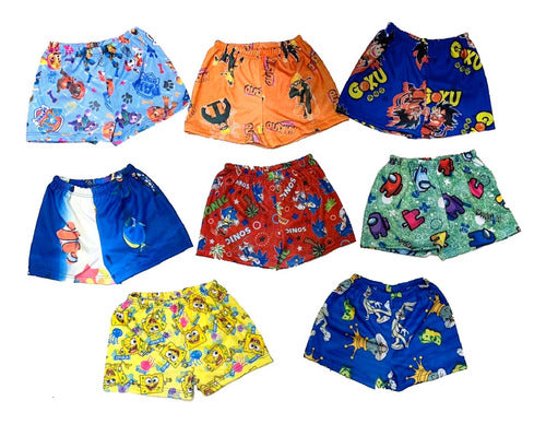 Lalo Landa Lycra Swim Shorts Sunga 4 to 14 with Characters Pack of 6 3