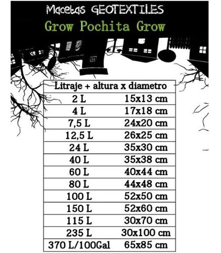 Geotextile Fabric Plant Pots Pochita 60L - Gabba Grow 3