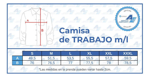 AE Camisa De Trabajo Montevideo Uniformes 1