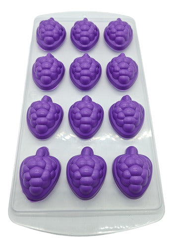 Tienda Almar Raspberry Shaped Silicone Ice Cube Tray - 12 Ice Cubes 1