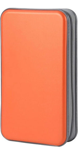 Porta Cd Dvd - Estuche Portatil - Capacidad 96u. - Naranja 0