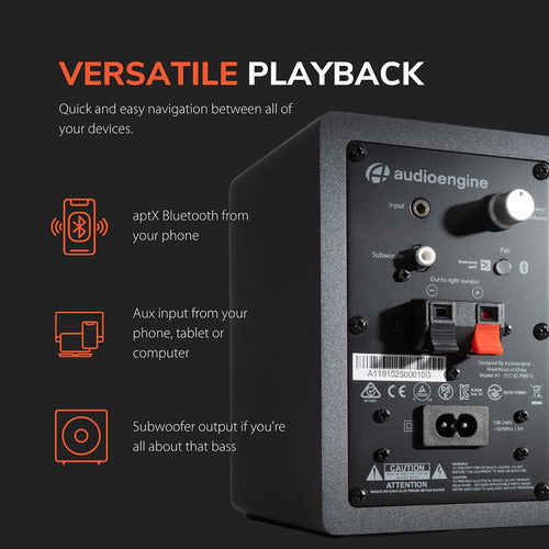 Audioengine Sistema De Msica Para El Hogar A1 | Altavoces Es 4