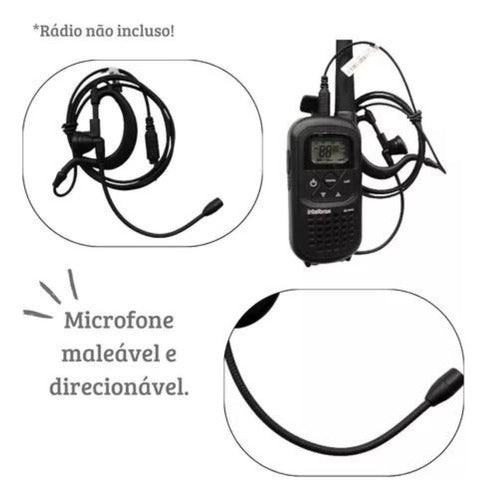 2 Fone Hc20 Microfone Maleável Ouvido Reforçado Para Rc4100 3