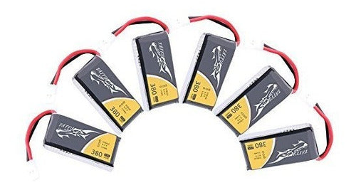 Baterias Lipo (5) Y Cargador 3.7v 380mah Rc Tattu 1