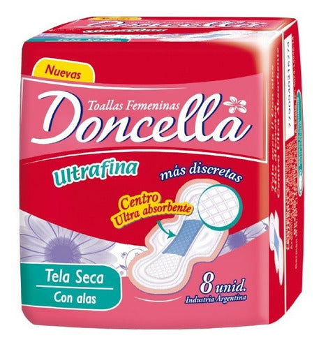 Toalla Doncella Ultra Fina Seca 10 Paq 80 Toall ( Mayorista 0