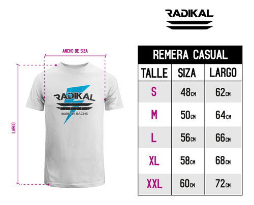 Radikal Racing Flash White T-Shirt 1