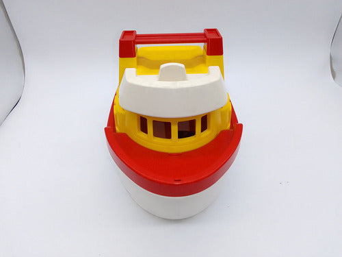 Barco Navio Playmobil Geobra Brinquedo 2015 No Estado 27 Cms 4