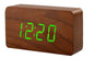 Daza Wooden LED Alarm Clock with Temperature and Date Display - USB Powered 1