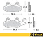 Pro-X Brake Pads FA197 Kawasaki Versys 300 X ABS Rear 2