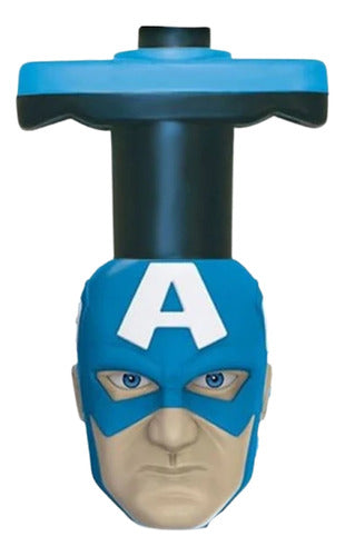 Pião Com Luz Capitão América Avengers - Etitoys 0