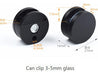 Priaolker Black Round Mirror Clips 1