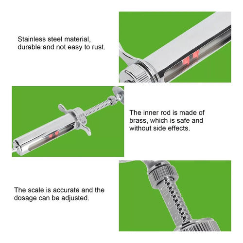 Seringa Veterinária De Metal Safe Serin Precise Scale 7