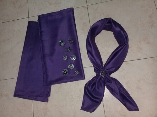 Pañuelo Violet 75 Cms Batista Con Pasapañuelo 0