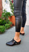 Tina De Noe Anaconda Black Metallic Leather Shoe 0