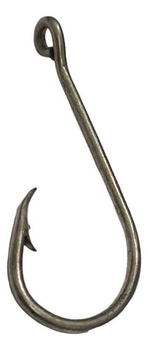 APAUTADA 8 CM Nickel-Plated Steel Hooks for Sea and River - Pack of 25 1