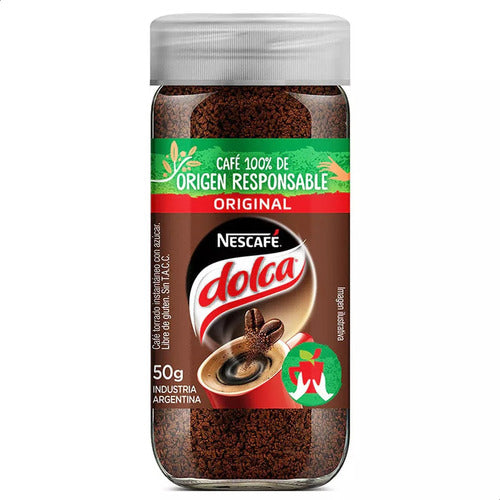 Cafe Nescafe Dolca Instantaneo Original Clasico - Pack X3 1