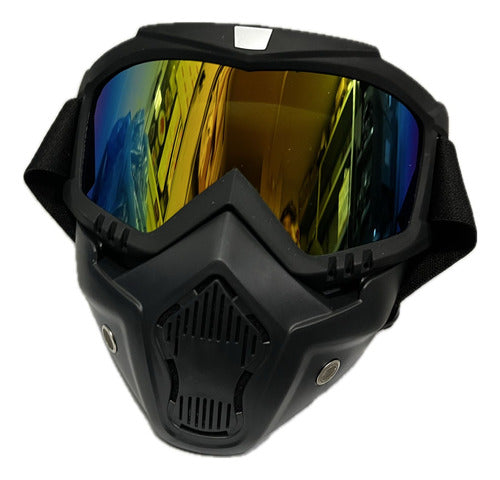 SuzukiCenter Open Face Motorcycle Mask Goggles 2