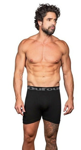 Pack 3 Dufour Cotton and Lycra Seamless Boxer 12050 4
