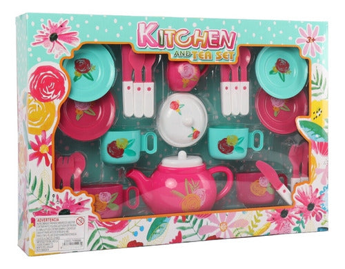 Juego De Té Para Niños Juguete 24pcs 1