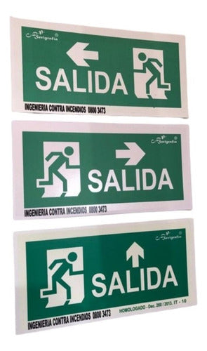 Generic Photoluminescent Exit Sign 15 X 30 0